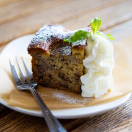 バナナと胡桃のケーキ